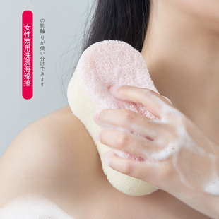 日本进口沐浴棉女士洗澡去角质海绵擦搓澡搓泥搓灰沐浴擦宝宝浴擦