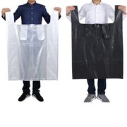 白黑色大b塑料袋加厚背心马甲袋子服装打包搬家手提超特大号方便