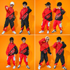 男童街舞表演服装中国风儿童嘻哈童装女童啦啦队小学生运动会套装