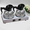 不锈钢双头咖啡炉加热保温商用吧台咖啡炉茶水，加u热恒温煮咖啡炉