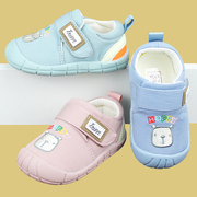 婴儿软底学步休闲鞋1宝宝，牛筋底防滑0-2岁男女幼童帆布卡通夜光鞋