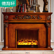 德利轩定制1.2/1.5/1.6米欧式壁炉架装饰柜取暖美式电壁炉电视柜