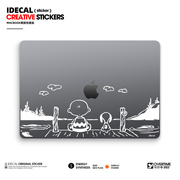 macbook创意趣味贴膜，pro15air13苹果笔记本外壳，贴深空灰专用