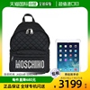 香港直邮MOSCHINOMoschino 莫斯奇诺 中性款大号黑色双肩包  7B76