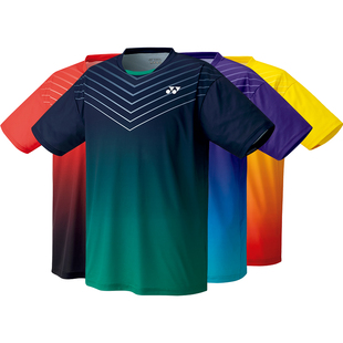 YONEX尤尼克斯羽毛球服男女款大赛服运动T恤短袖V领情侣套装