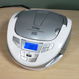 韩版crips手提胎教cd面包机器usb，收音mp3碟片音频输入aux自带外放