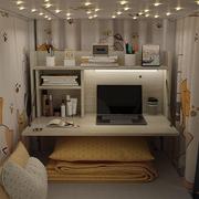 大学生宿舍床上电脑桌可折叠懒人上铺书桌寝室下铺悬空学习小桌子
