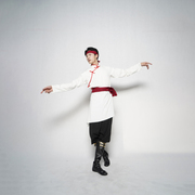 蒙古舞蹈服演出服男士套装舞台表演蒙族成人练习艺考少数民族服装