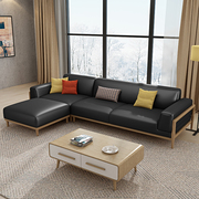 ins北欧风格沙发皮艺沙发小户型，组合客厅简约现代皮沙发轻奢三人
