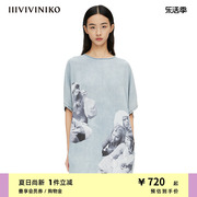 iiiviviniko春夏“天丝牛仔”冰感牛仔连衣裙女m221601210d