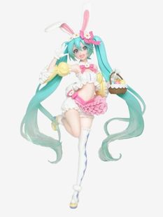 日本正版TAITO春季服装兔耳初音未来MIKU景品手办VOCALOID家绝版
