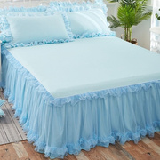 白色床裙单件韩版蕾丝公主床罩床套加厚米1.8m床垫防滑保护套床