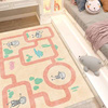 童话小镇卡通儿童地毯客厅家用防护防滑爬行垫子儿童卧室床边