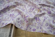 浅紫色仙女玉兔柔软垂坠法式油画风女装春秋连衣裙化妆包装饰布料