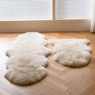 桓羊整张澳洲羊毛沙发垫纯羊毛地毯床边卧室客厅，阳台衣帽间搭毯垫