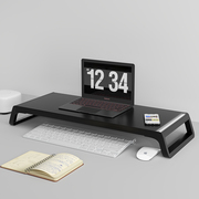 电脑支架笔记本增高托架，垫高显示器桌面，木质底座桌上键盘台式架子