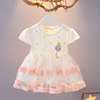 女宝宝0-1-2-3岁连衣裙，女童夏装公主纱裙婴儿，韩版卡通裙子棉