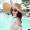 夏天沙滩草帽女夏季海边度假大帽檐防紫外线防晒遮阳太阳帽子大沿