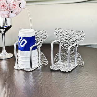 一次性纸杯架防尘杯子架免打孔壁挂式家用餐桌放置水杯收纳置物架