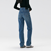 上新价复古美式牛仔裤女直筒裤，高腰款2023秋季显瘦长裤子