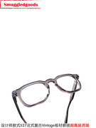 法式复古古典Vintage设计师款527眼镜架前卫方形手工高端板材镜框