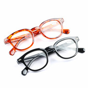 复古老花眼镜男女超轻树脂镜片小框时尚舒适优雅便携黑框老花眼镜