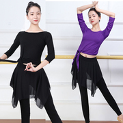 舞蹈练功服套装女现代成人，形体训练夏季中国古典芭蕾，拉丁舞衣服装