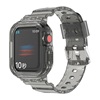 适用苹果applewatch89手表带iwatch765se34代s8一体，硅胶透明手表s7保护套ultra男女款s6智能运动49mm