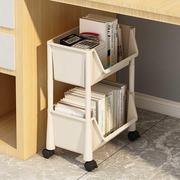 桌下书架置物架落地可移动办公室，工位书桌收纳学生教室宿舍小书柜