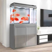 森森鱼缸客厅大型鱼缸，水族箱家用生态鱼缸，底滤超白玻璃落地