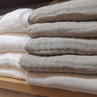 日式无印全棉三层纱织毛巾被，夏季良品纯棉，单双人(单双人)轻薄空调毯子