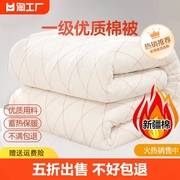 新疆一级长绒棉被棉花被子，被芯棉絮床垫被褥子，冬被全棉春秋被手工