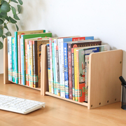 可伸缩书立分隔板创意置物架，学生用书夹书，靠书本折叠收纳桌面书架