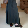 秋季保暖舒适羊绒，针织半裙2023韩版收腰显瘦中长款半身裙女