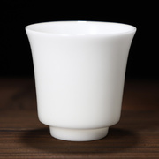 德化羊脂玉高端冰种白瓷主人杯单杯高档品茗杯个人专用茶杯小茶盏