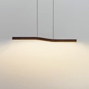极简日式现代创意LED餐厅吊灯 艺术木纹客厅设计师样板房日料店灯