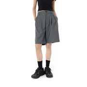 mentmate23ss褶皱设计直筒西装，短裤男夏季高级垂坠感休闲五分裤