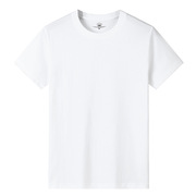 短袖男式白t恤衫衫，圆领半袖加大码潮空白，t恤衫男式打底衫50d1000