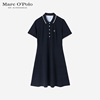 Marc O'Polo/MOP休闲运动风短袖中长款连衣裙女收腰显瘦裙子