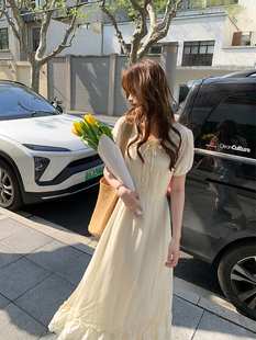 媌老板『公主日记』MIAOLAB 浪漫蕾丝花边长裙夏季短袖气质连衣裙