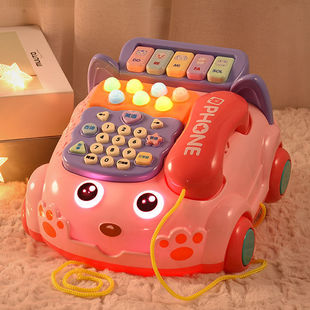 婴儿童电话机仿真座机玩具早教，益智多功能音乐电子琴女孩手机宝宝