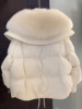 大毛领羽绒服女短款冬季韩版宽松小个子加厚白鸭绒外套