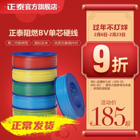 bv6平方铜芯电线