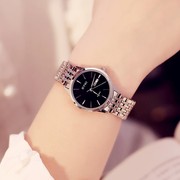 艾奇手表女简约气质情侣，款手表一对钢带学生腕表防水石英女士手表