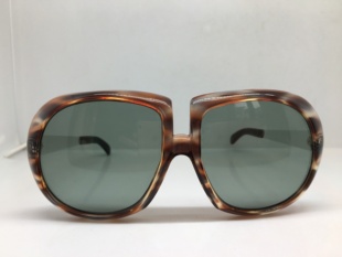 vintage 70年代手工板材大框太阳镜墨镜玻璃镜片意大利产