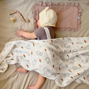 新生儿夏季抱被抱毯婴儿超薄纯棉纱布产房包巾宝宝柔软夏凉毯浴巾