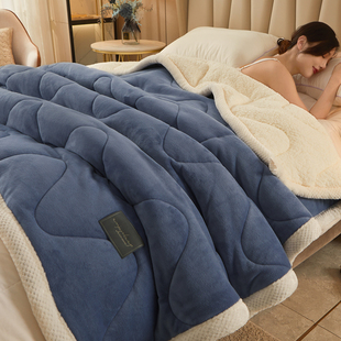 毛毯被子加厚保暖珊瑚，法兰绒冬季盖毯子沙发，空调床上用单人毛巾被