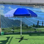 库存2.4米涤丝涂银户外广告伞沙滩伞大型雨伞遮阳伞