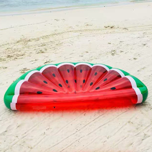成人西瓜菠萝彩虹充气浮床草莓柠檬儿童水上浮排漂浮气垫游泳圈