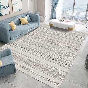 北欧现代简约地毯ins风格，摩洛哥卧室床边客厅沙发，茶几毯地垫复古